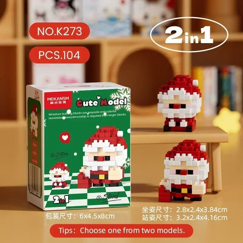 Christmas Advent Calendar Surprise Building Blocks Set Box Kid Toys Xmas Advent Calendar Bricks Diy Kit Children’s Gift Kalender - Glitch 69
