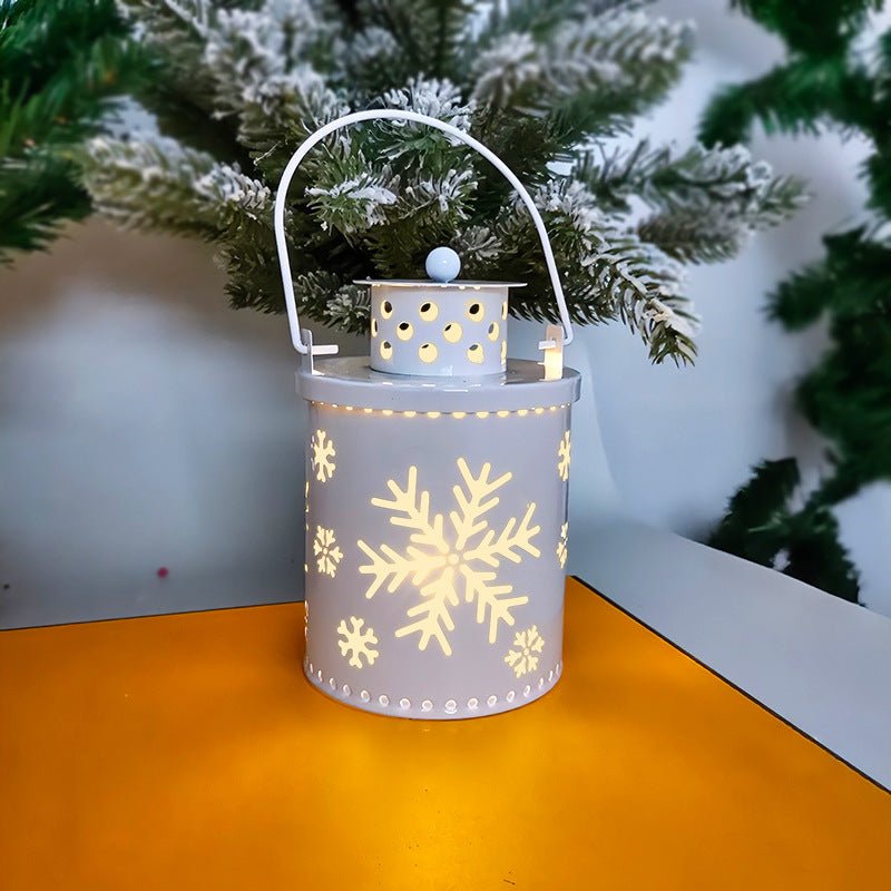 Christmas Candle Lights LED Small Lanterns Wind Lights Electronic Candles Nordic Style Creative Holiday Decoration Decorations - Glitch 69