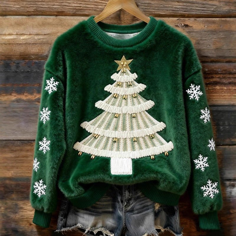Christmas Retro Green Unisex Sweater - Glitch 69
