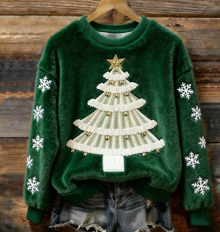 Christmas Retro Green Unisex Sweater - Glitch 69