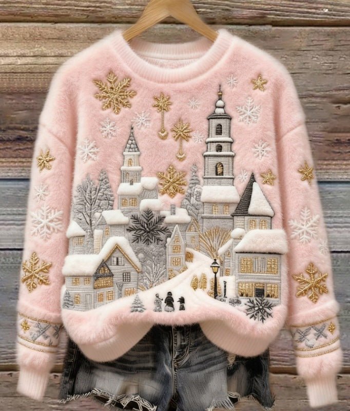 Christmas Retro Green Unisex Sweater - Glitch 69