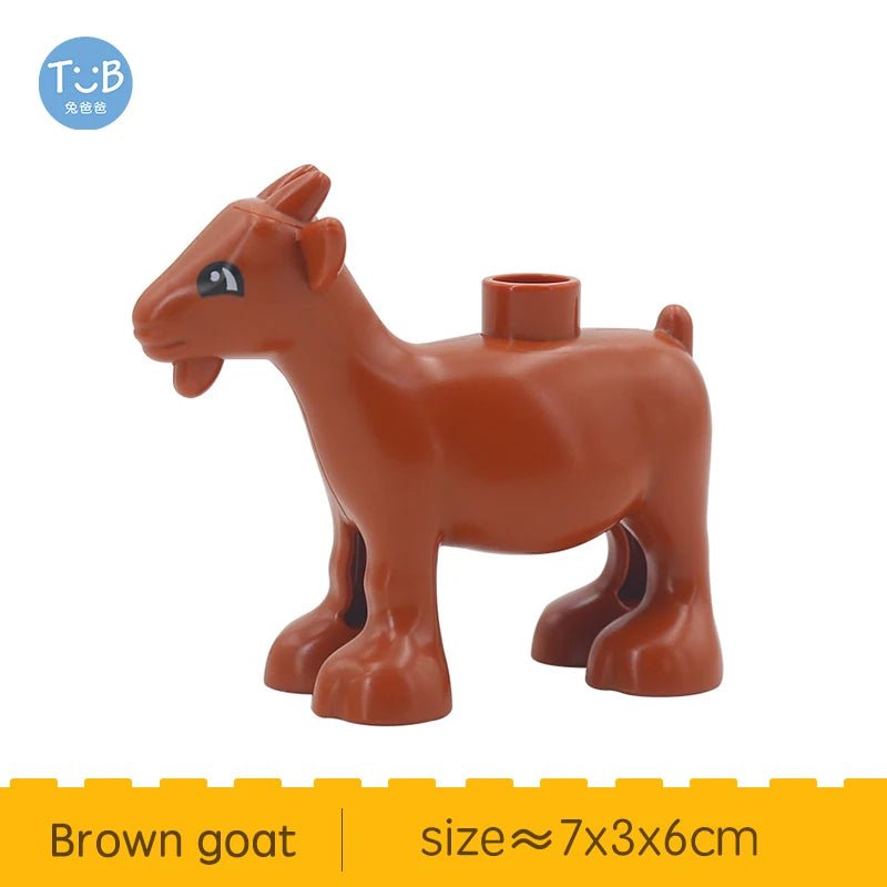 Farm Animals Bricks Christmas Tree Accessory Big Large Particle Building Blocks Compatible With Duploed Education Children Toy - Glitch 69