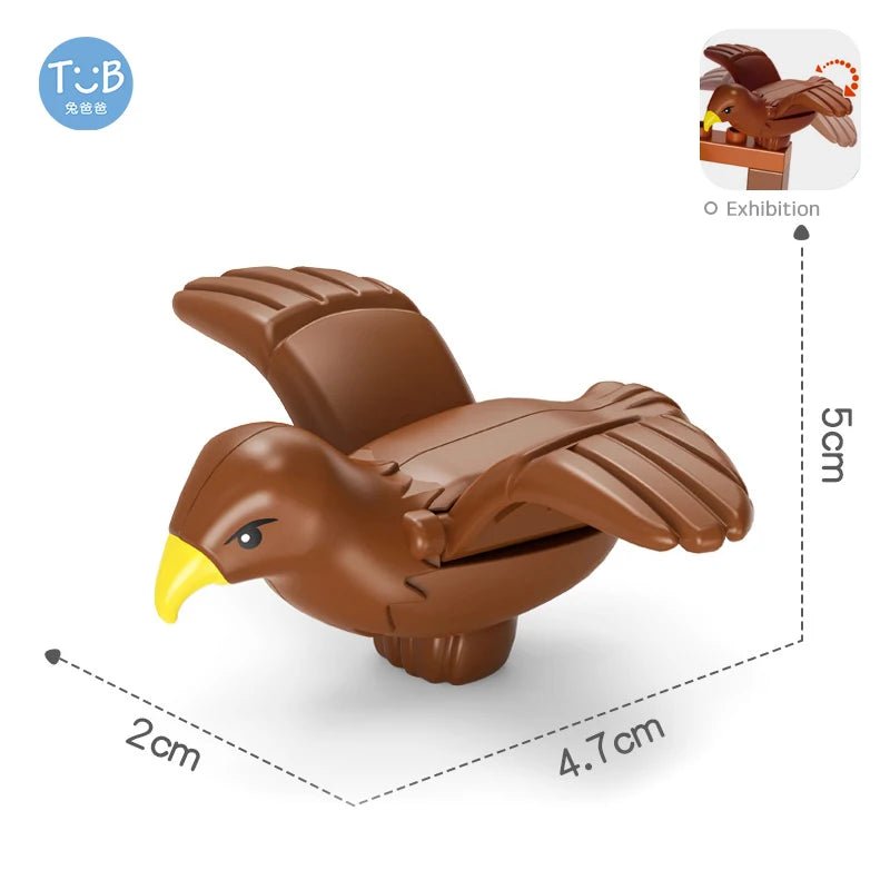 Farm Animals Bricks Christmas Tree Accessory Big Large Particle Building Blocks Compatible With Duploed Education Children Toy - Glitch 69