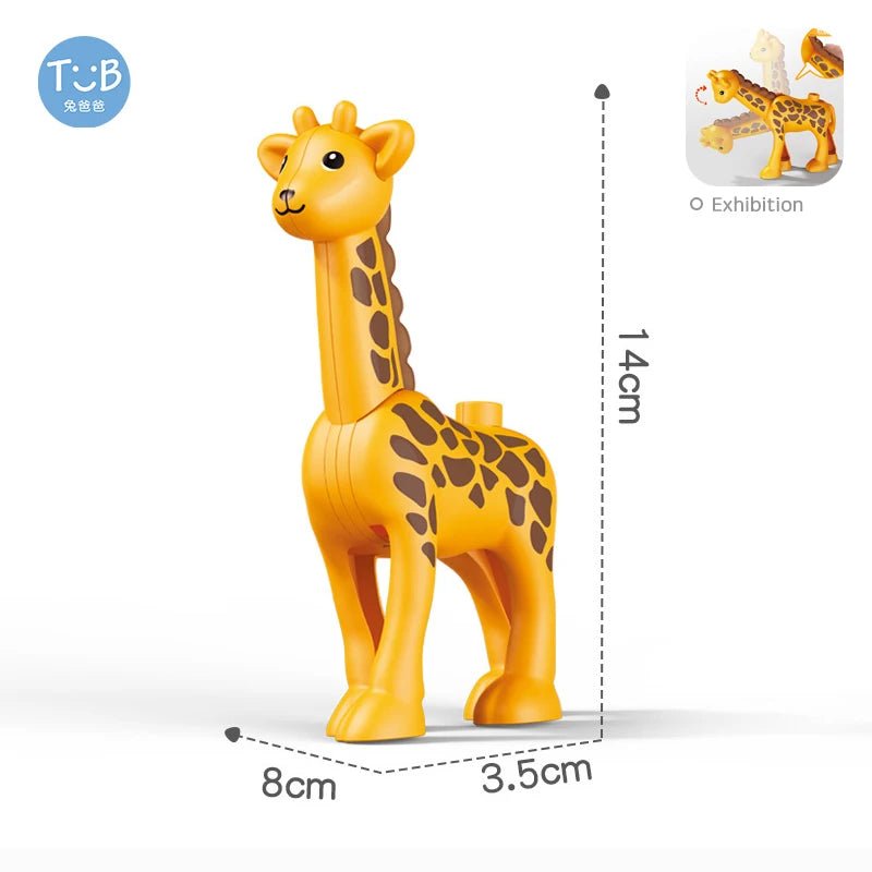 Farm Animals Bricks Christmas Tree Accessory Big Large Particle Building Blocks Compatible With Duploed Education Children Toy - Glitch 69