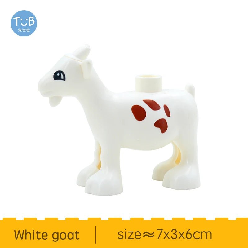 Farm Animals Bricks Christmas Tree Accessory Big Large Particle Building Blocks Compatible With Duploed Education Children Toy - Glitch 69