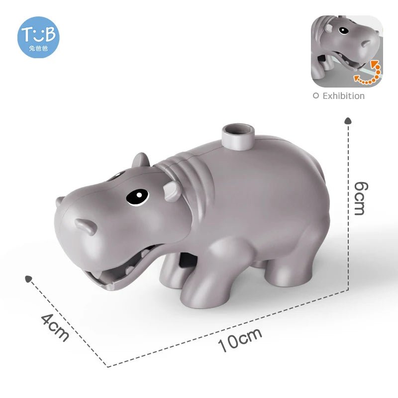 Farm Animals Bricks Christmas Tree Accessory Big Large Particle Building Blocks Compatible With Duploed Education Children Toy - Glitch 69