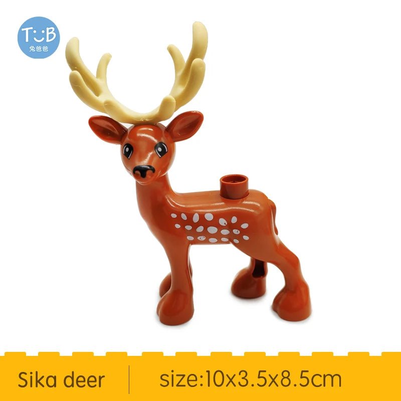 Farm Animals Bricks Christmas Tree Accessory Big Large Particle Building Blocks Compatible With Duploed Education Children Toy - Glitch 69