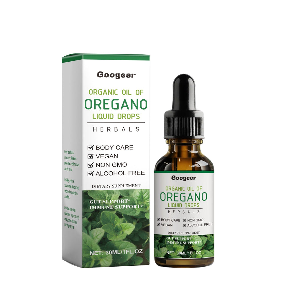 Googeer Digestive And Intestinal Health Drops, Organic Oregano Oil Drops Treatment - Glitch 69