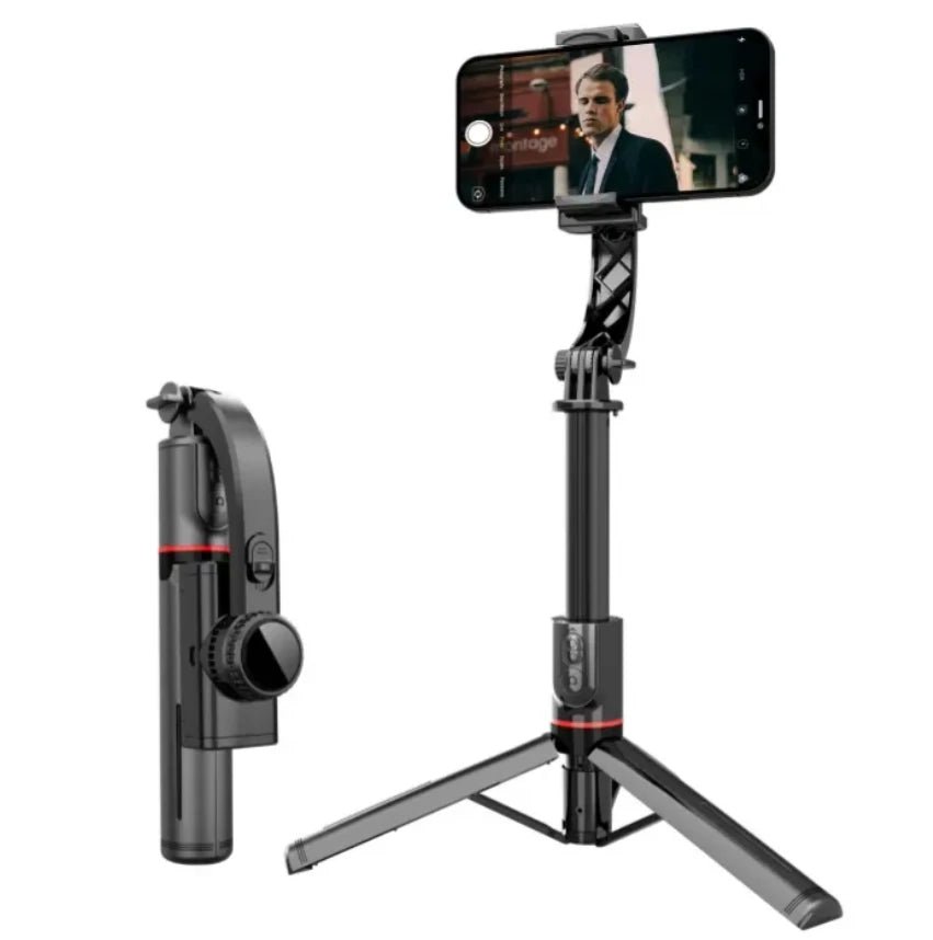 L19 Selfie Stick 70cm Aluminum Alloy Rods Adjustable Foldable Stable Tripod Gimbal Stabilizer Remote Control for Mobile Phone - Glitch 69