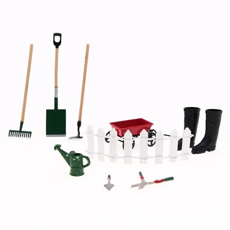 Mini house Elf Door Christmas Decoration Set Miniature scene Mini wooden door Elf door accessories Christmas DIY decoration - Glitch 69