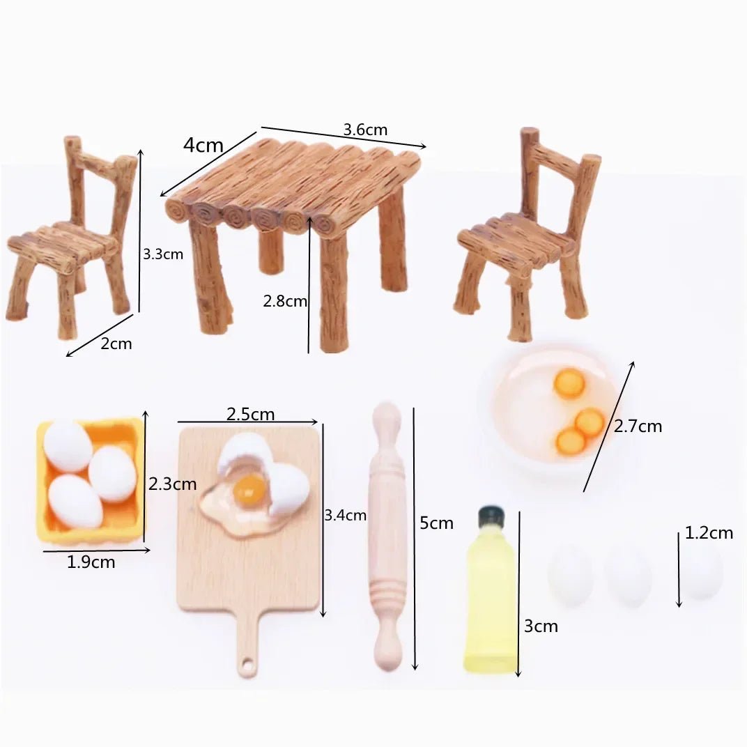 Mini house Elf Door Christmas Decoration Set Miniature scene Mini wooden door Elf door accessories Christmas DIY decoration - Glitch 69