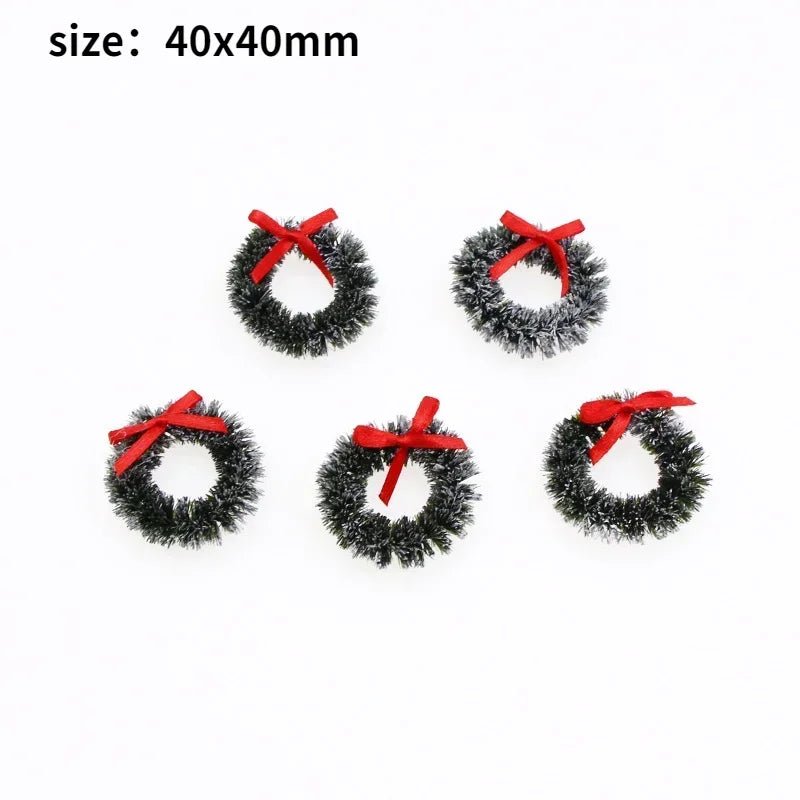 Mini house Elf Door Christmas Decoration Set Miniature scene Mini wooden door Elf door accessories Christmas DIY decoration - Glitch 69