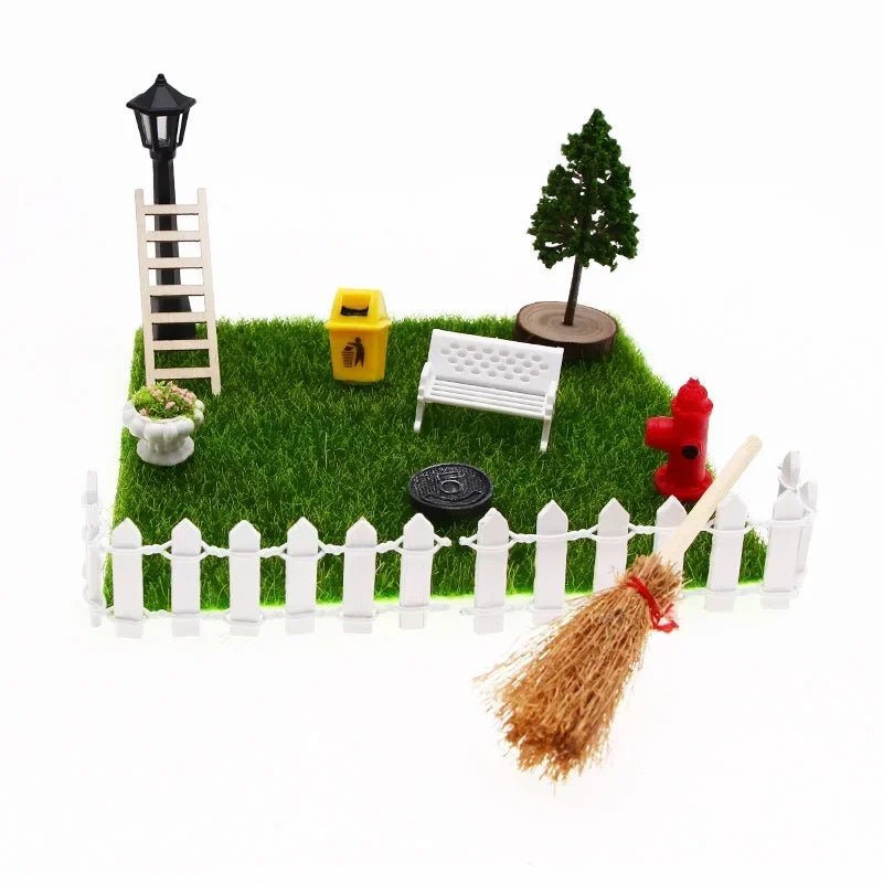Mini house Elf Door Christmas Decoration Set Miniature scene Mini wooden door Elf door accessories Christmas DIY decoration - Glitch 69