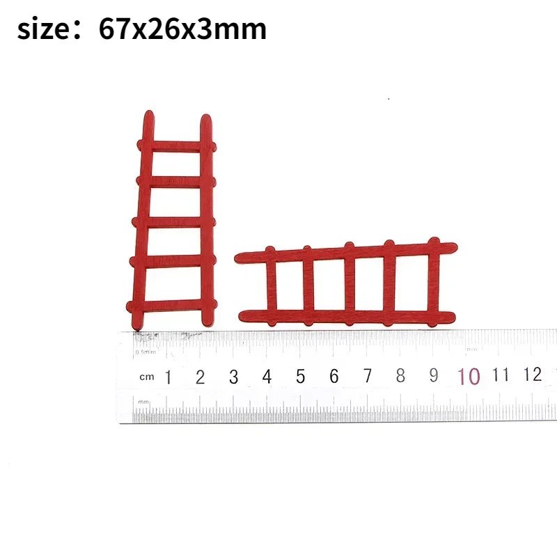 Mini house Elf Door Christmas Decoration Set Miniature scene Mini wooden door Elf door accessories Christmas DIY decoration - Glitch 69