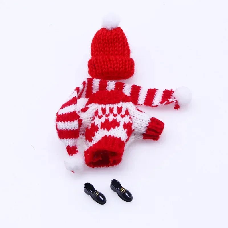 Mini house Elf Door Christmas Decoration Set Miniature scene Mini wooden door Elf door accessories Christmas DIY decoration - Glitch 69