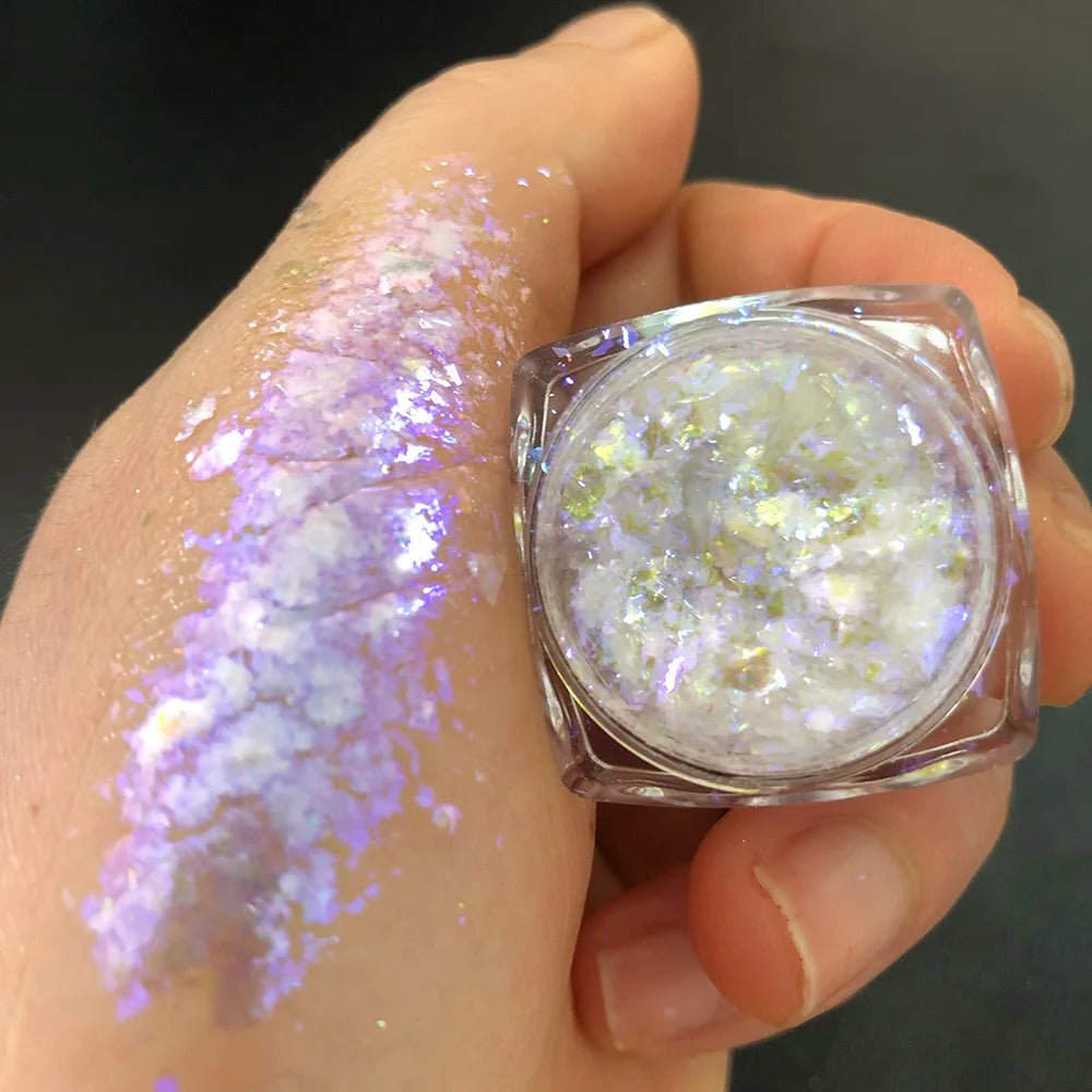 New Christmas Chameleon Glitter Flakes 1Jar(1 - 2g) Holographic Color - Changed Chameleon Sequins Red/Green Manicure Chameleon Flake - Glitch 69