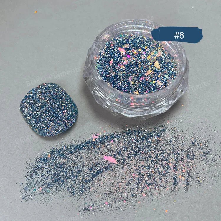 New Christmas Chameleon Glitter Flakes 1Jar(1 - 2g) Holographic Color - Changed Chameleon Sequins Red/Green Manicure Chameleon Flake - Glitch 69