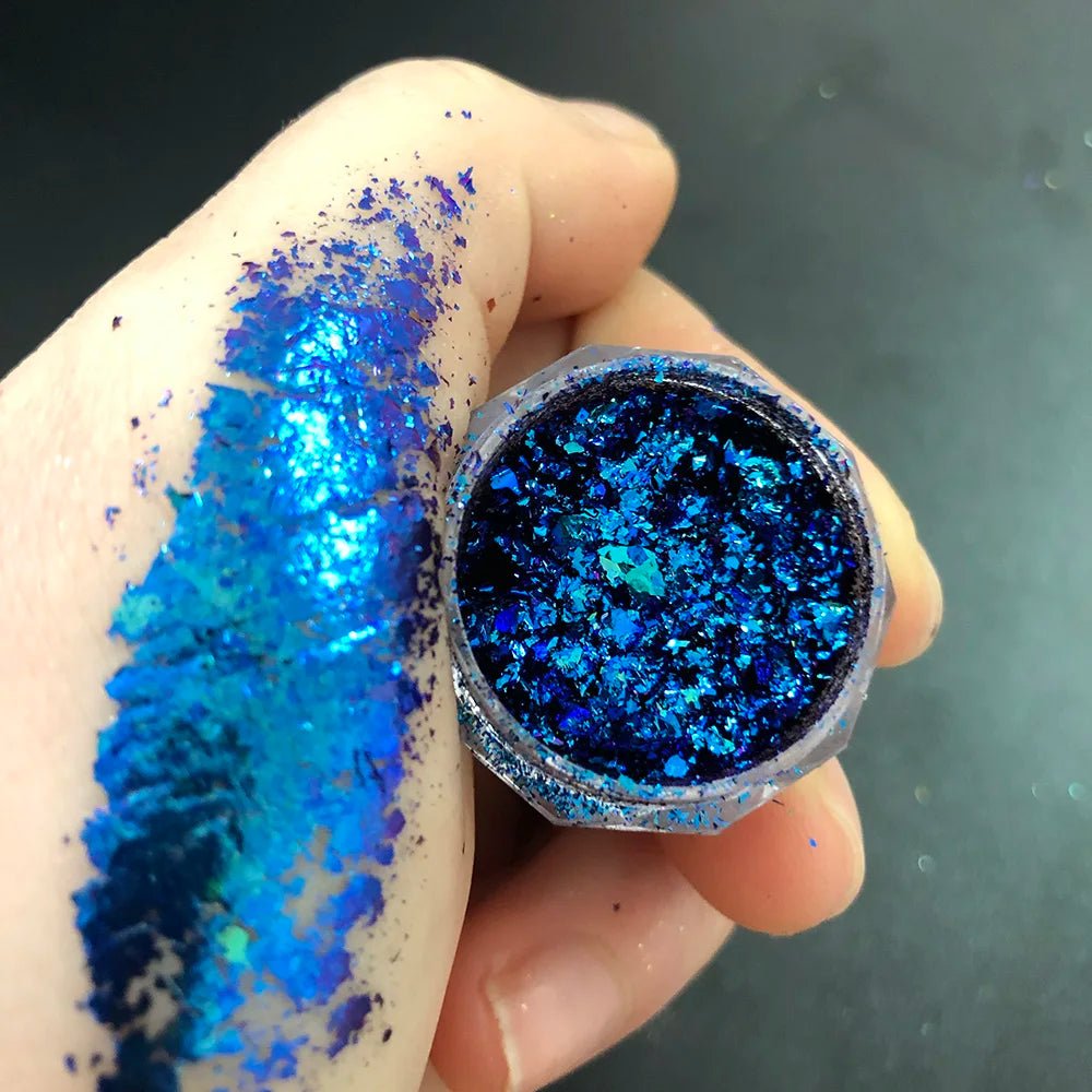 New Christmas Chameleon Glitter Flakes 1Jar(1 - 2g) Holographic Color - Changed Chameleon Sequins Red/Green Manicure Chameleon Flake - Glitch 69