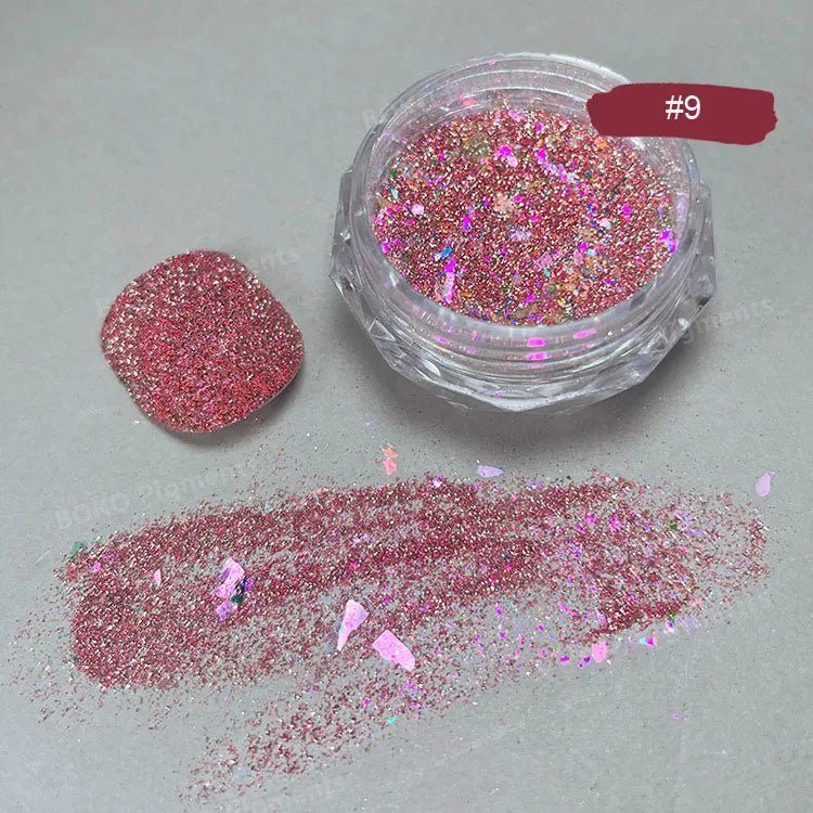 New Christmas Chameleon Glitter Flakes 1Jar(1 - 2g) Holographic Color - Changed Chameleon Sequins Red/Green Manicure Chameleon Flake - Glitch 69