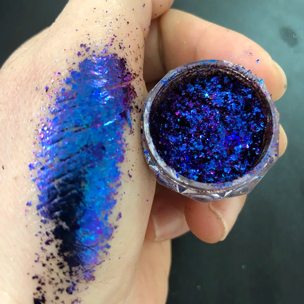 New Christmas Chameleon Glitter Flakes 1Jar(1 - 2g) Holographic Color - Changed Chameleon Sequins Red/Green Manicure Chameleon Flake - Glitch 69