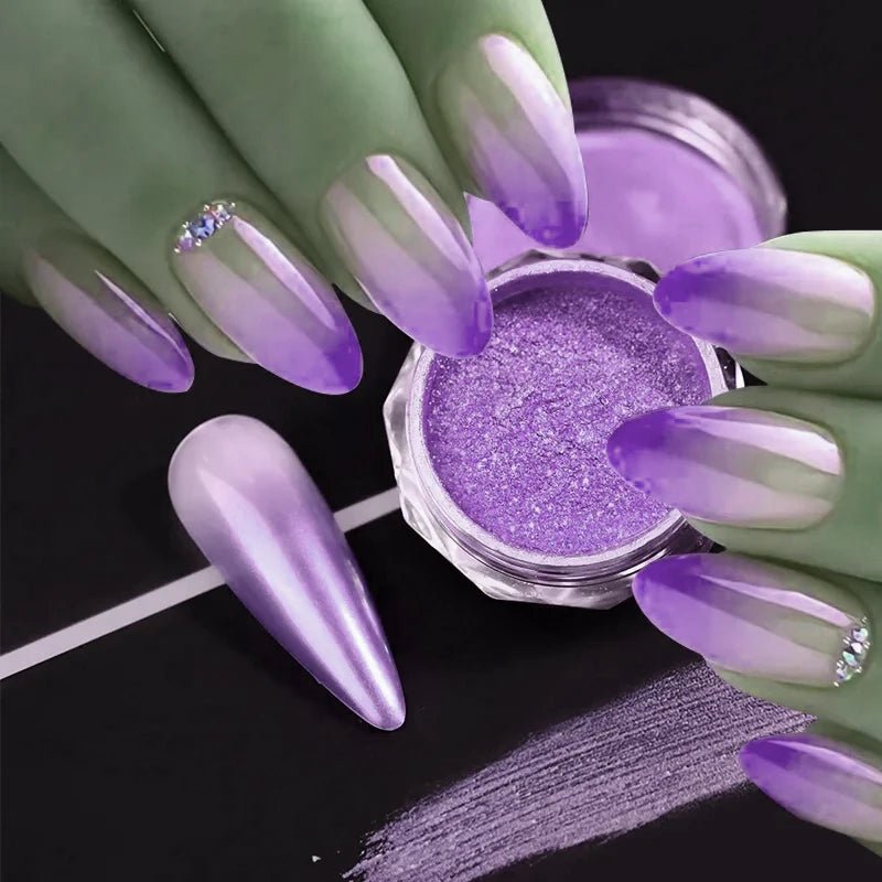 New Christmas Chameleon Glitter Flakes 1Jar(1 - 2g) Holographic Color - Changed Chameleon Sequins Red/Green Manicure Chameleon Flake - Glitch 69