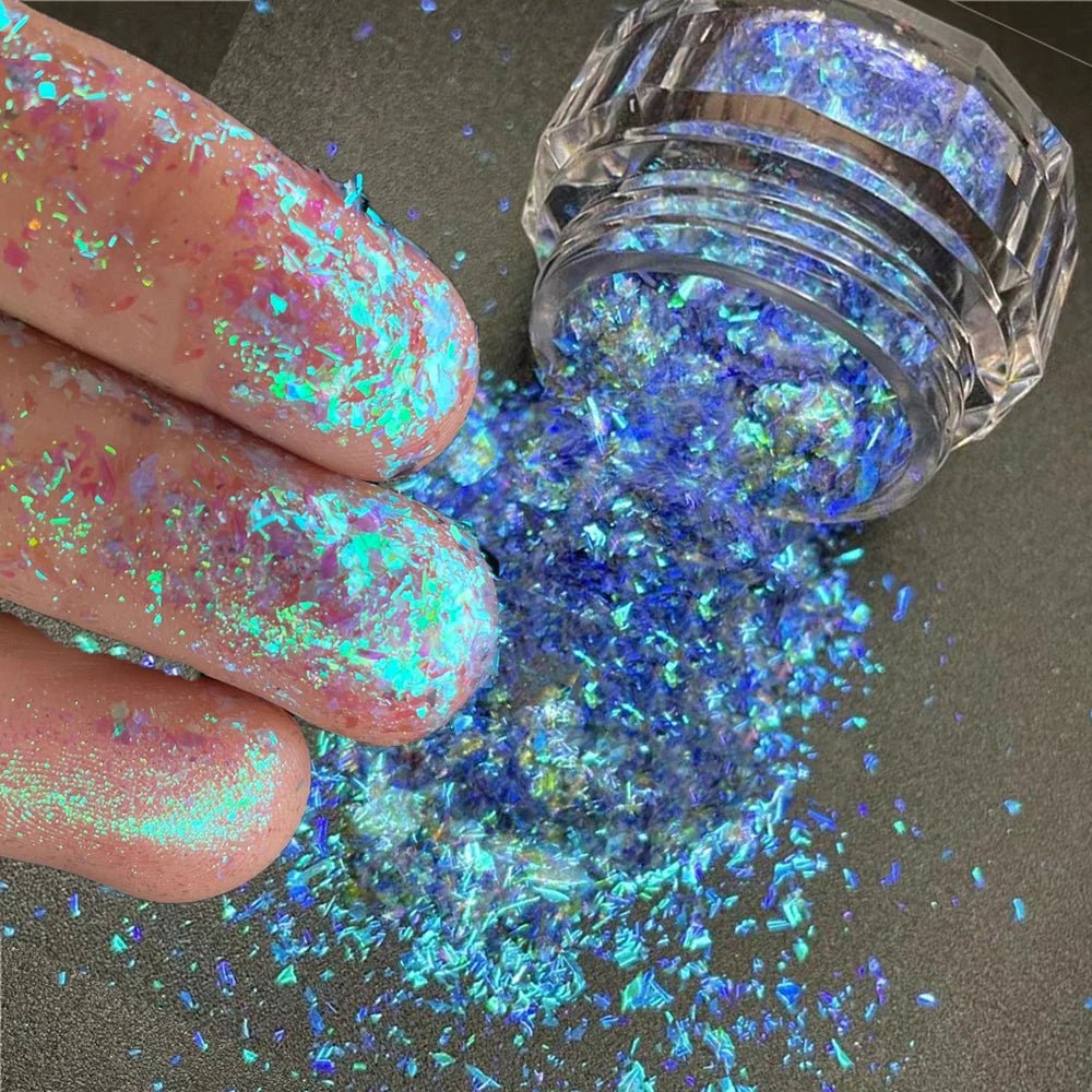 New Christmas Chameleon Glitter Flakes 1Jar(1 - 2g) Holographic Color - Changed Chameleon Sequins Red/Green Manicure Chameleon Flake - Glitch 69