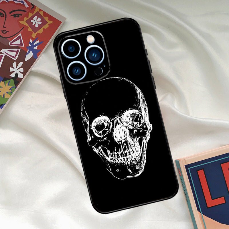 Phone Case Cool Ghost Skull Face Phone Case - Glitch 69