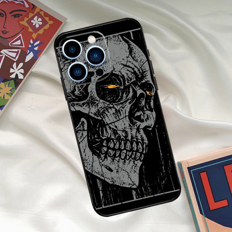 Phone Case Cool Ghost Skull Face Phone Case - Glitch 69