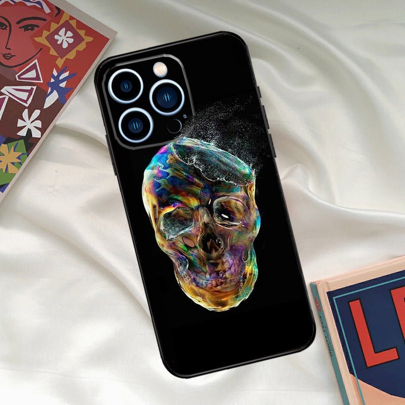 Phone Case Cool Ghost Skull Face Phone Case - Glitch 69