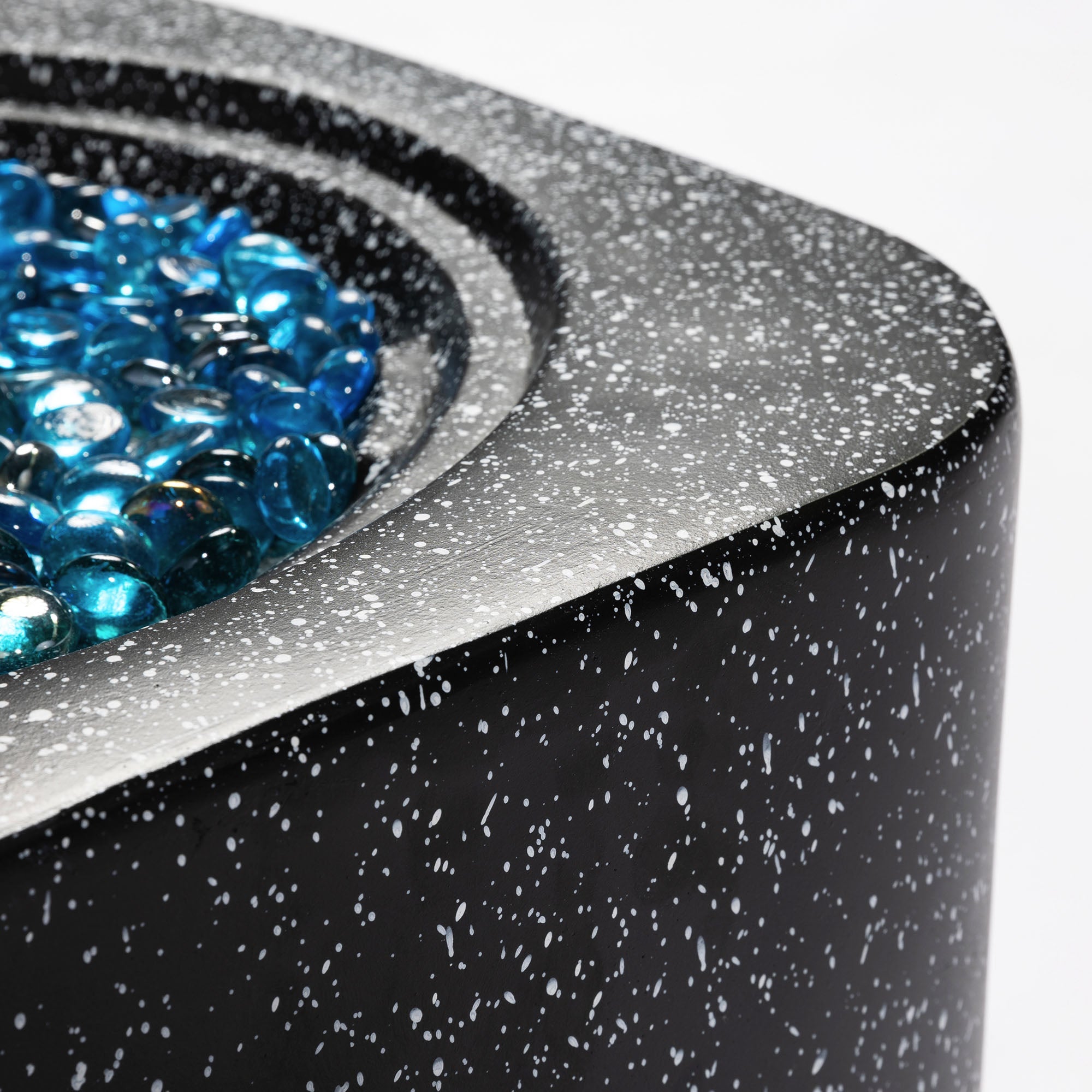 Tabletop Fire Pit with Glass Wind Guard - Glitch 69