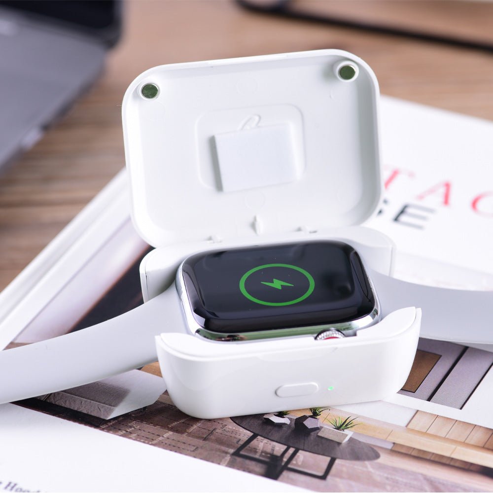 Wireless charger creative smart watch wireless charging portable mini power bank - Glitch 69